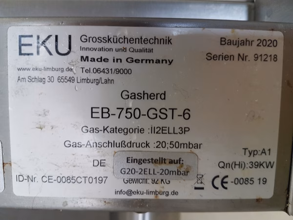 EKU EB-750-GST-6