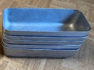 5x Alu Leberkäsform 34,8x15,5x9cm 5x Alu Leberkäsform 34,8x15,5x9cm (380619)